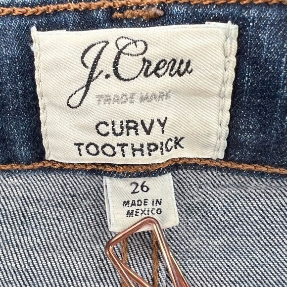 J. Crew Toothpick Curvy Jeans Size 26 Women’s - Picture 2 of 5
